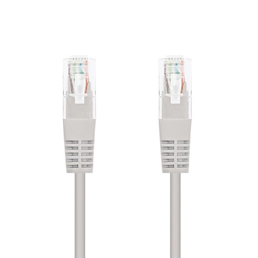 Latiguillo cable red utp cat5e rj45 nanocable 1m gris