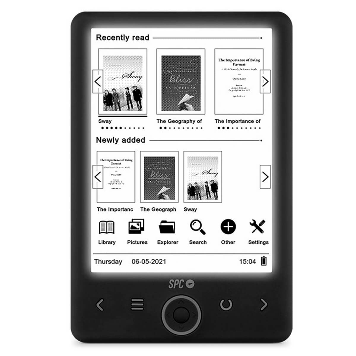 Ebook spc dickens light 2 6pulgadas 8gb negro