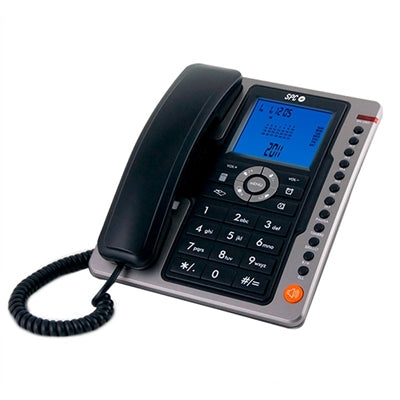 Telefono fijo spc office pro negro mute -  tecla r -  7 memorias directas