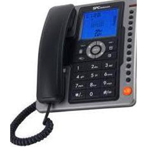 Telefono fijo spc office pro negro mute -  tecla r -  7 memorias directas