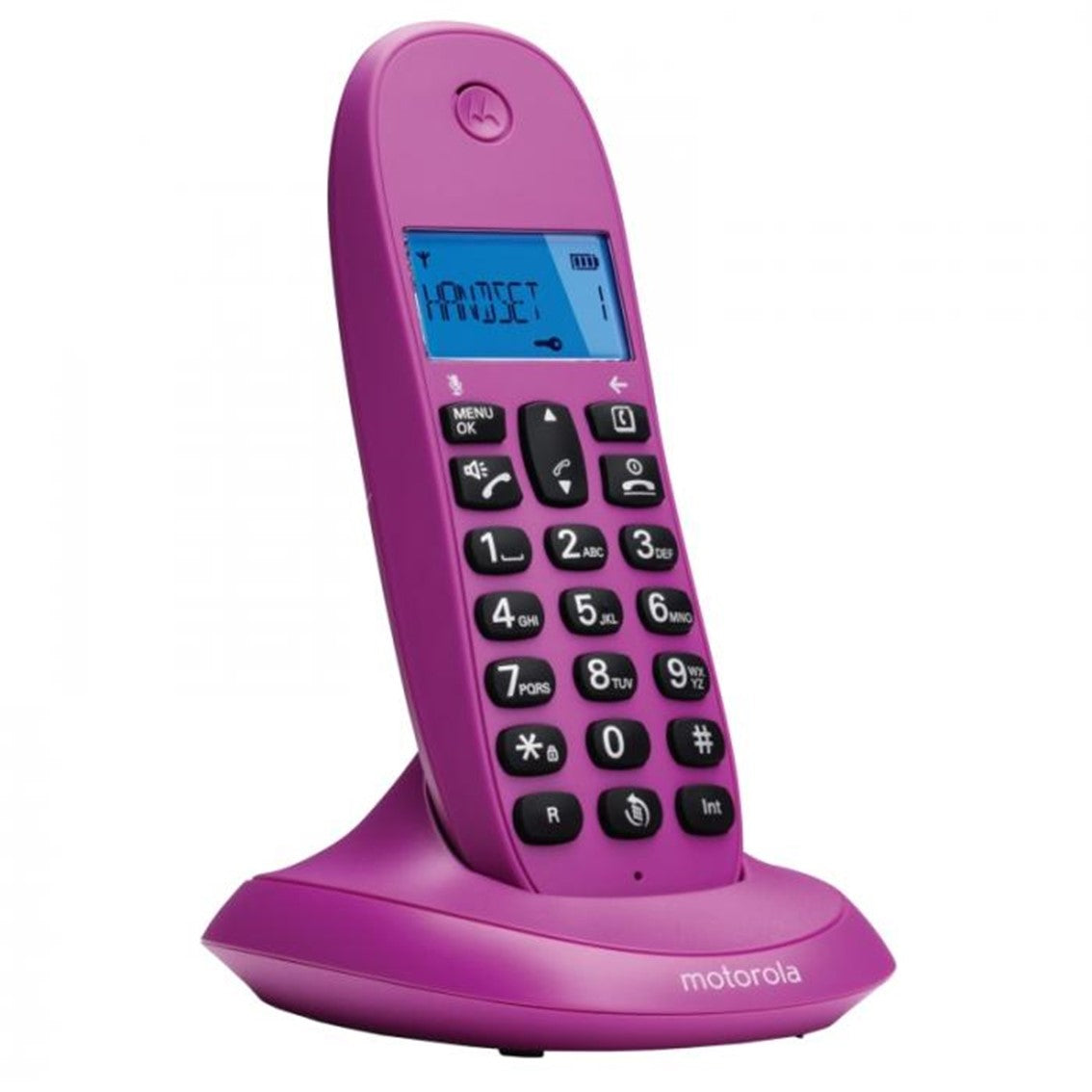 Telefono motorola c1001lb+ wireless inalambrico violeta