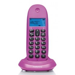 Telefono motorola c1001lb+ wireless inalambrico violeta