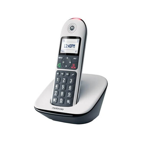 Telefono inalambrico dect digital motorola cd5001 blanco -  pantalla retroiluminada -  teclas grandes