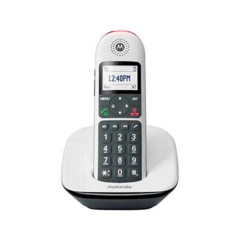 Telefono inalambrico dect digital motorola cd5001 blanco -  pantalla retroiluminada -  teclas grandes