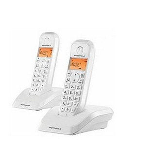 Telefono motorola s1202 wireless inalambrico duo blanco