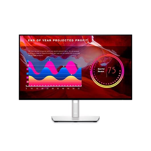 Monitor led 23.8pulgadas dell ultrasharp u2422h plata ips -  fhd -  1 x hdmi -  1 x dp -  usb tipo c -  pivot -  vesa 100 x 100