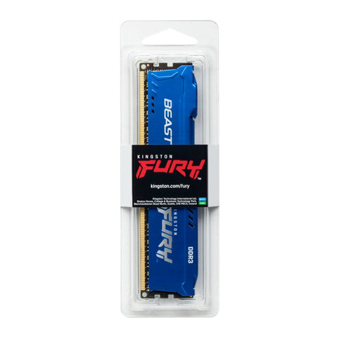 Memoria ram ddr3 8gb kingston - 1600mhz - pc4 - 28800 - fury beast - azul