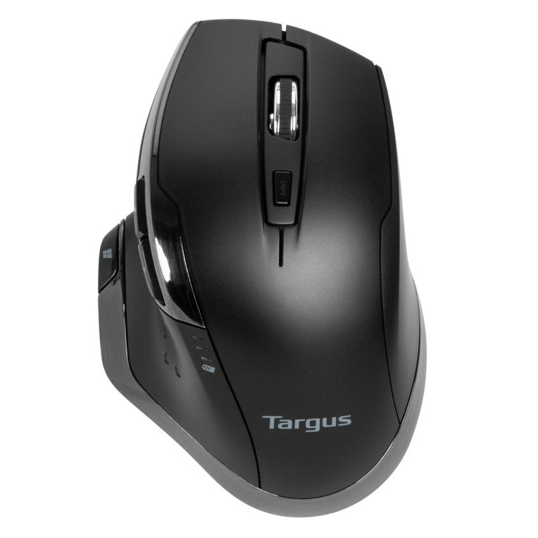 Mouse raton ergonomico targus bluetrace wireless inalambrico antimicrobiano negro