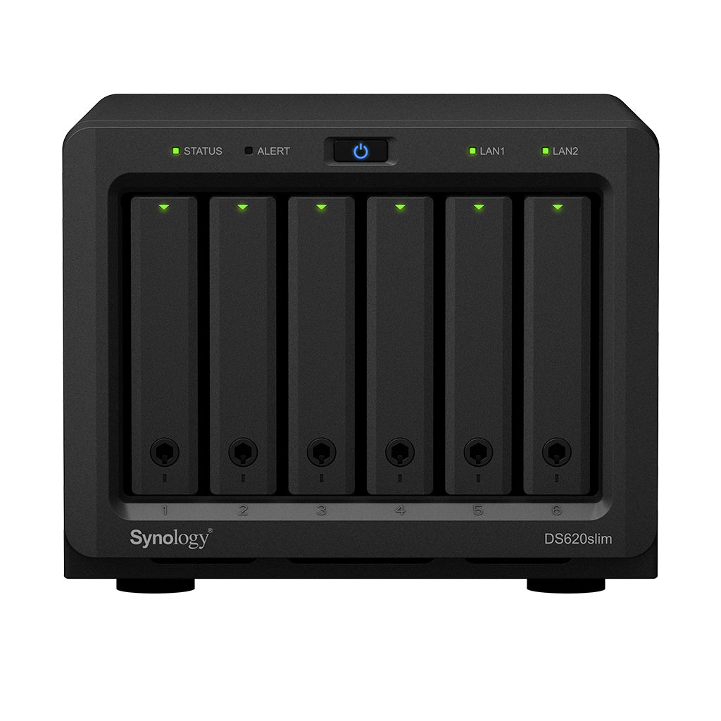 Servidor nas synology ds620slim 6bay 2.5pulgadas 2.0ghz dc ext2x gbe 2 x usb 3.0