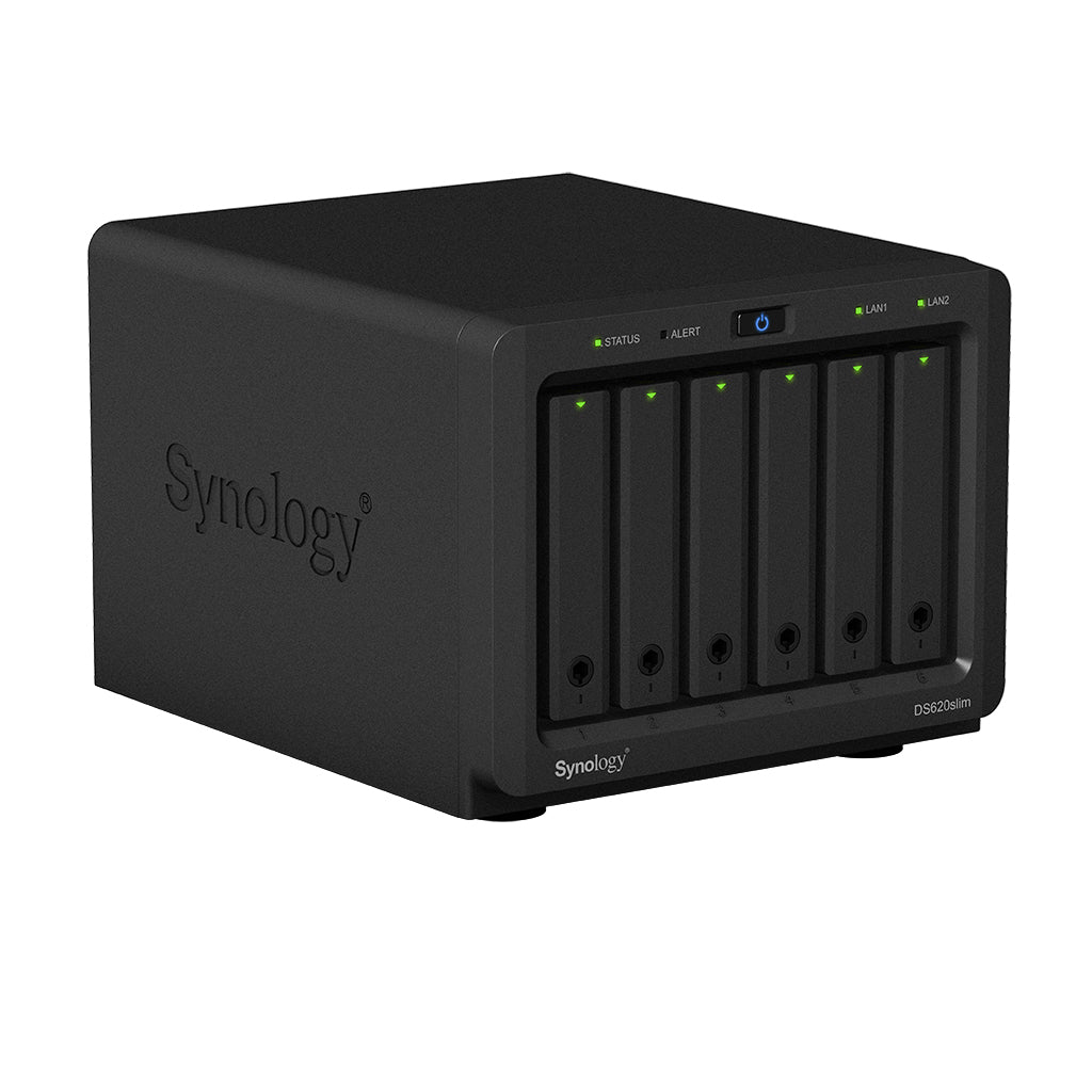 Servidor nas synology ds620slim 6bay 2.5pulgadas 2.0ghz dc ext2x gbe 2 x usb 3.0