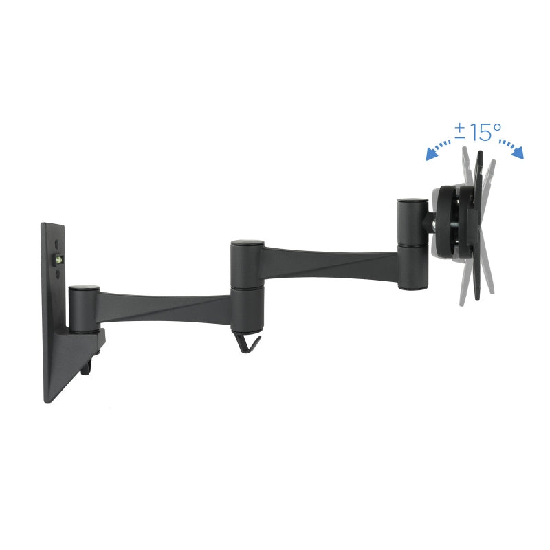 Soporte pared tv tooq lp2323tn - b 13pulgadas -  27pulgadas giratorio - inclinable carga maxima 15kg