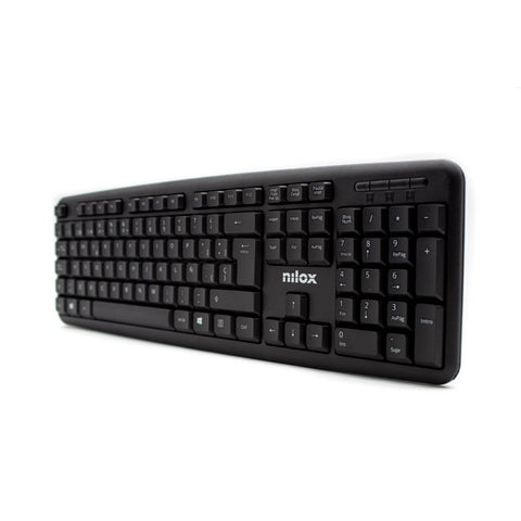 Teclado nilox usb negro