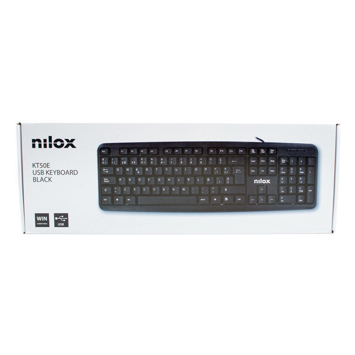 Teclado nilox usb negro