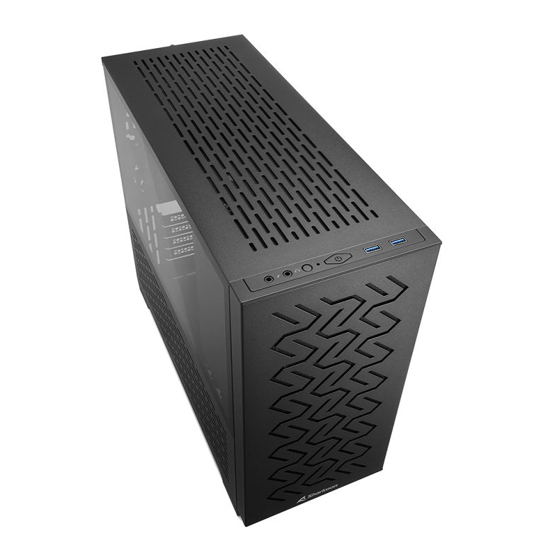 Caja ordenador gaming sharkoon ms - z1000 matx 2 x usb3.0 sin fuente negro