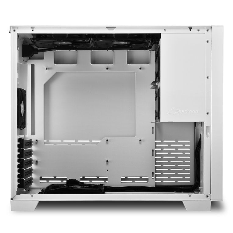 Caja ordenador gaming sharkoon ms - y1000 matx 2 x usb 3.0 sin fuente blanco