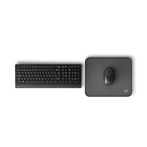 Teclado + raton energy sistem office set silent negro wireless -  104 teclas -  1600 dpi -  6 botones -  usb