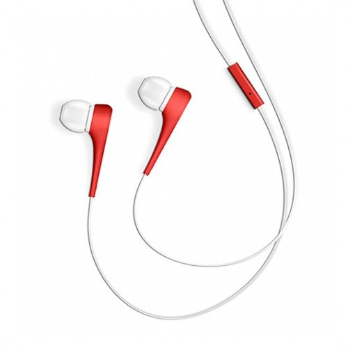 Auriculares micro energy sistem style 1+ rojo in - ear - microfono - control voz -  cable plano