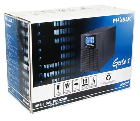 Sai ups phasak 2000va online 3xschuko ph 9220