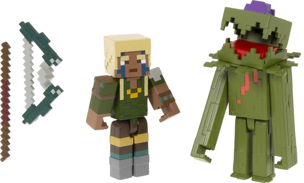 Pack 2 figuras mattel minecraft surtido aleatorio