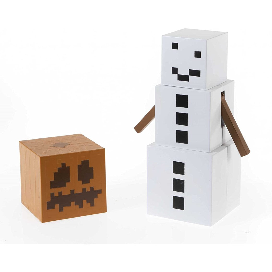 Figura mattel minecraft golem de nieve accesorios