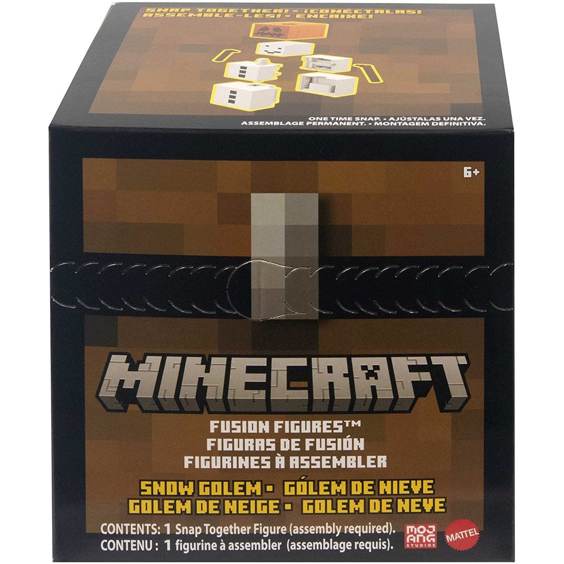 Figura mattel minecraft golem de nieve accesorios