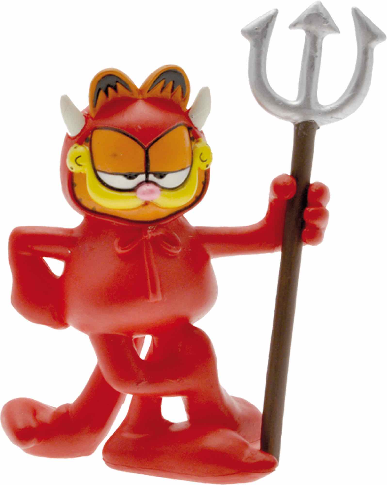 Figura plastoy series tv garfield garfield demonio pvc