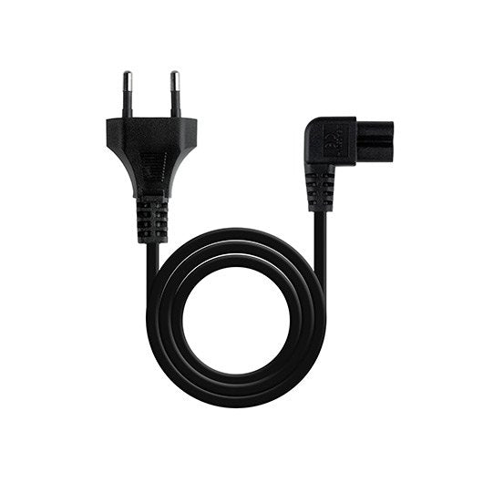 Cable alimentacion tipo philip nanocable 1.8m negro 1.8m - cee7 - 16 - m - c7 - acodado