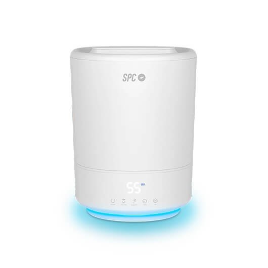 Humidificador inteligente spc evadne gris elimina 99.9% bacterias -  12h autonomia -  10 modos -  wifi