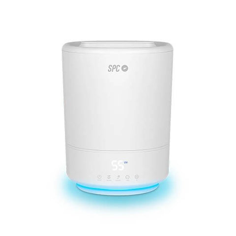 Humidificador inteligente spc evadne gris elimina 99.9% bacterias -  12h autonomia -  10 modos -  wifi