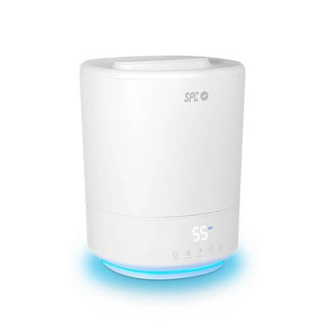 Humidificador inteligente spc evadne gris elimina 99.9% bacterias -  12h autonomia -  10 modos -  wifi