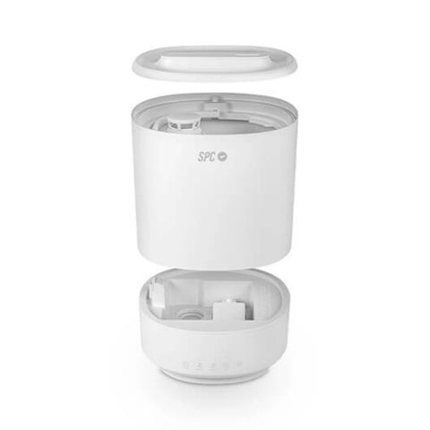 Humidificador inteligente spc evadne gris elimina 99.9% bacterias -  12h autonomia -  10 modos -  wifi