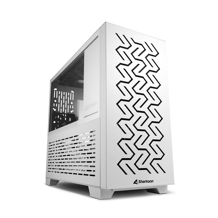 Caja ordenador gaming sharkoon ms - z1000 matx 2 x usb 3.0 sin fuente blanco