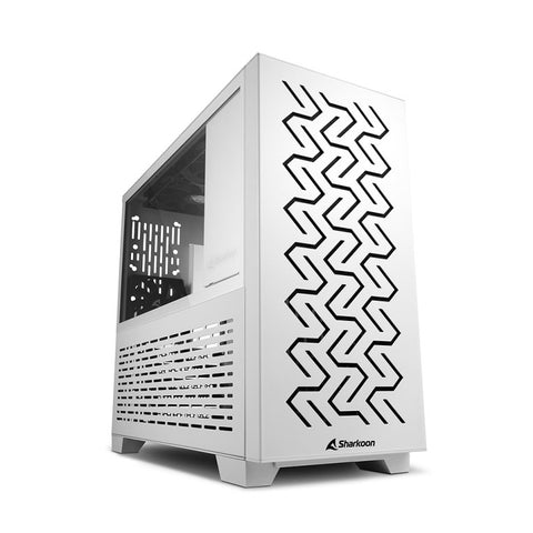 Caja ordenador gaming sharkoon ms - z1000 matx 2 x usb 3.0 sin fuente blanco