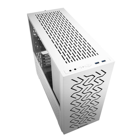 Caja ordenador gaming sharkoon ms - z1000 matx 2 x usb 3.0 sin fuente blanco