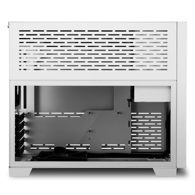 Caja ordenador gaming sharkoon ms - z1000 matx 2 x usb 3.0 sin fuente blanco