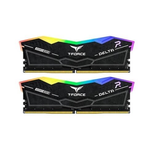 Memoria ram ddr5 32gb 2x16gb teamgroup delta - 6200mhz -  pc5 49600 - black rgb - cl 38 - 1.25v