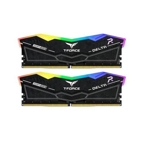 Memoria ram ddr5 32gb 2x16gb teamgroup delta - 6200mhz -  pc5 49600 - black rgb - cl 38 - 1.25v