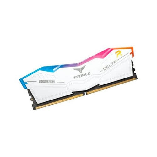 Memoria ram ddr5 32gb 2x16gb teamgroup delta - 6200mhz -  pc5 49600 - white rgb - cl 38 - 1.25v