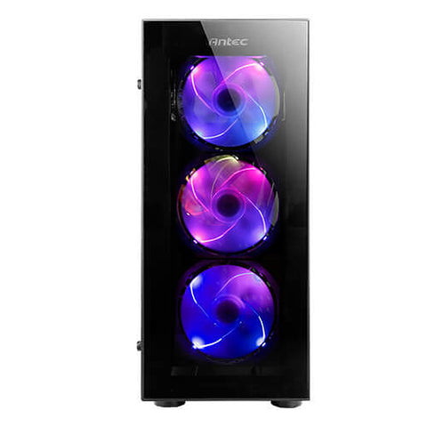 Caja ordenador gaming antec nx210 atx 2 x usb 2.0 1 x usb 3.0 sin fuente negro argb