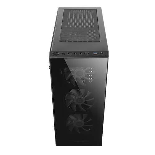 Caja ordenador gaming antec nx210 atx 2 x usb 2.0 1 x usb 3.0 sin fuente negro argb