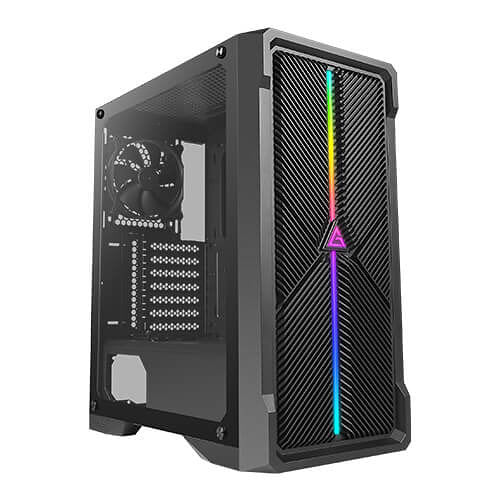 Caja ordenador gaming antec nx420 atx 2 x usb 2.0 1 x usb 3.0 sin fuente argb