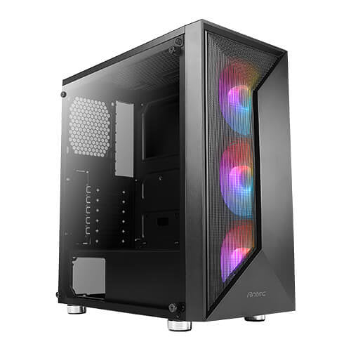 Caja ordenador gaming antec nx320 atx 2 x usb 2.0 1 x usb 3.2 sin fuente