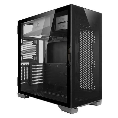 Caja ordenador gaming antec p120 crystal atx 2 x usb 3.2 sin fuente negro