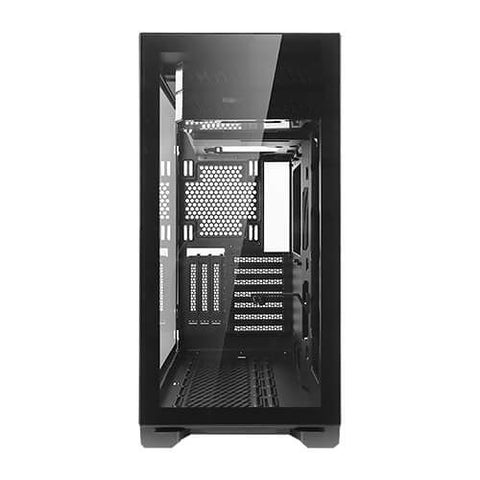 Caja ordenador gaming antec p120 crystal atx 2 x usb 3.2 sin fuente negro