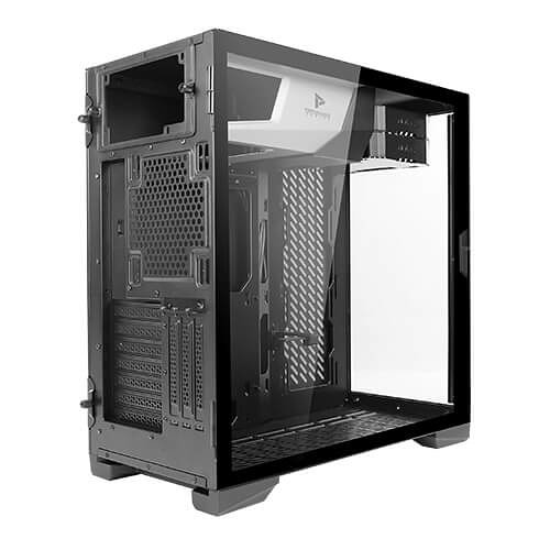 Caja ordenador gaming antec p120 crystal atx 2 x usb 3.2 sin fuente negro