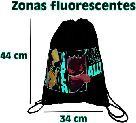 Saco mochila cyp brands pokemon gotta catch em all!