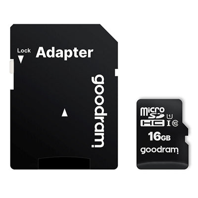 Tarjeta de memoria micro sd goodram 16gb m1aa cl10 uhs - i u1 + adaptador