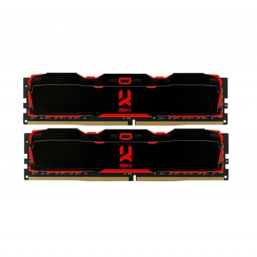 Memoria ram ddr4 goodram 16gb 2x8gb - 3000mhz - pc4 25600 - irdm negro - cl 16 - 1.35v