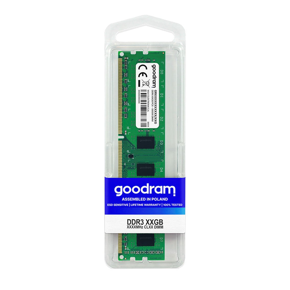 Memoria ram ddr3 goodram 4gb - 1333mhz - pc3 10600 - cl 9 - 1.5v