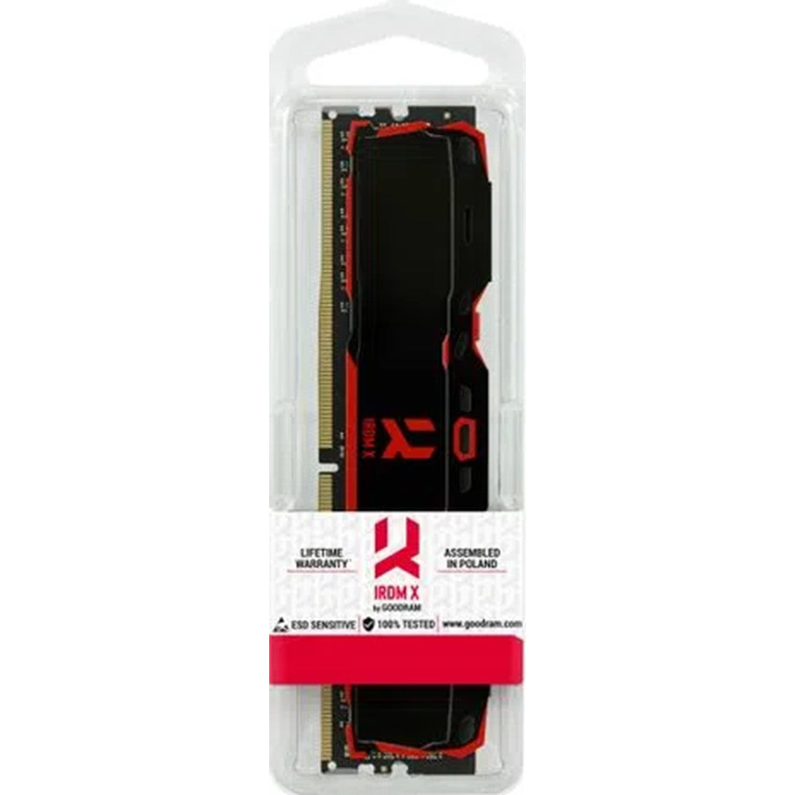 Memoria ram ddr4 goodram 16gb - 3200mhz - pc4 25600 - cl 16 - irdm x black - 1.35v